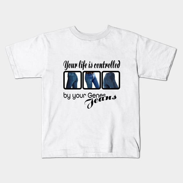 Genes control you Kids T-Shirt by beangrphx